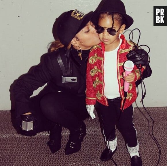 Beyoncé et Blue Ivy en Janet Jackson et Michael Jackson à Halloween 2014
