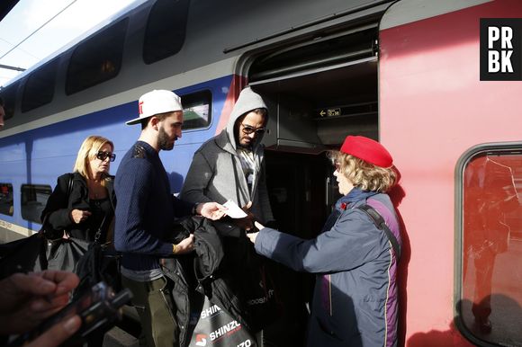Thomas Vergara à la gare de Lyon, le 12 novembre 2014 à Paris