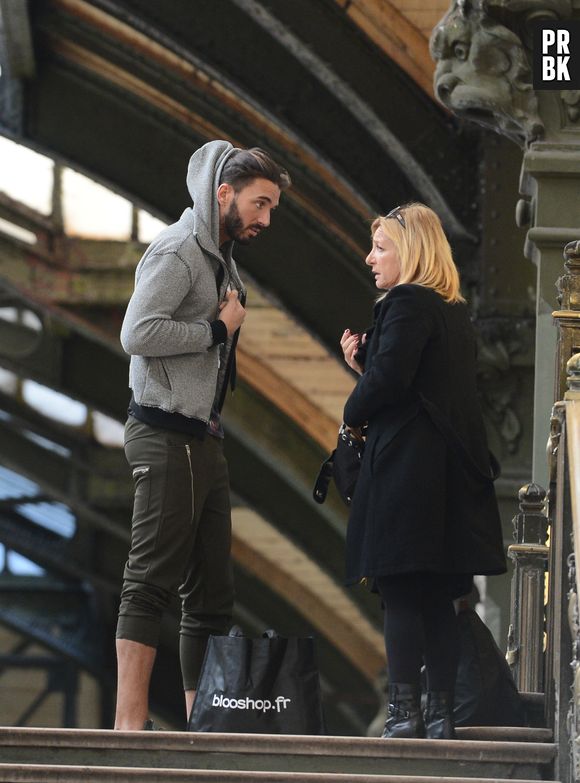 Thomas Vergara et sa maman à la gare de Lyon, le 12 novembre 2014 à Paris