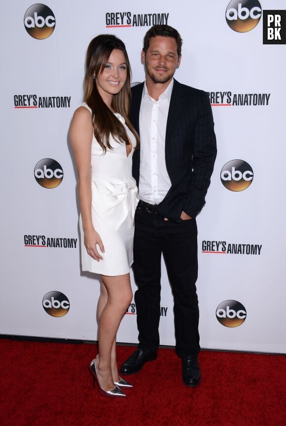 Justin Chambers et Camilla Luddington fêtent l'épisode 200 de Grey's Anatomy, le 28 septembre 2013 à Los Angeles