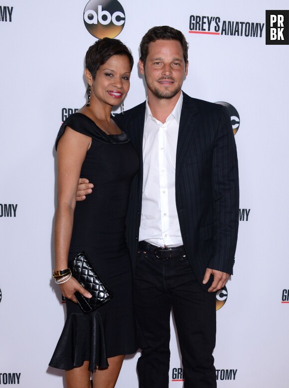 Justin Chambers et sa femme Keisha à la soirée de l'épisode 200 de Grey's Anatomy, le 28 septembre 2013 à Los Angeles