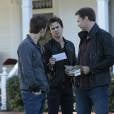 The Vampire Diaries saison 6, épisode 8 : Paul Wesley, Ian Somerhalder et Matt Davis sur une photo