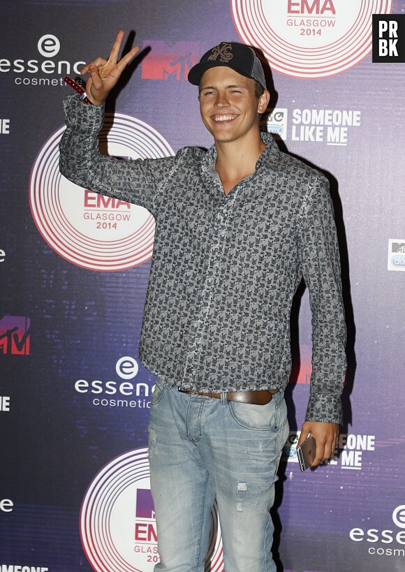Jérôme Jarre, star des réseaux sociaux et invité français des MTV EMA 2014 à Glasgow, le 9 novembre 2014