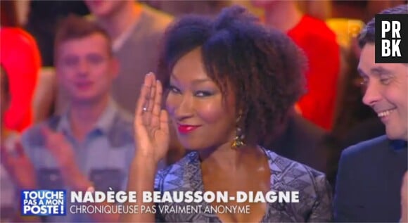 Touche pas à mon poste : Nadège Beausson-Diagne lors de sa première le 21 novembre 2014 sur D8
