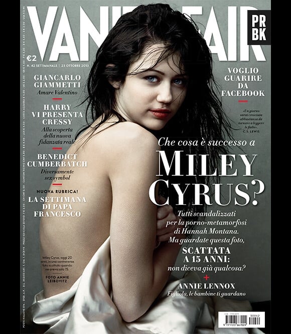 Miley Cyrus fait polémique en 2008 en couverture de Vanity Fair