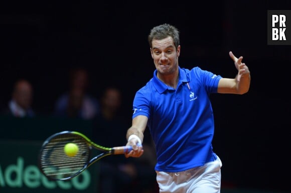 Richard Gasquet pendant la Coupe Davis 2014