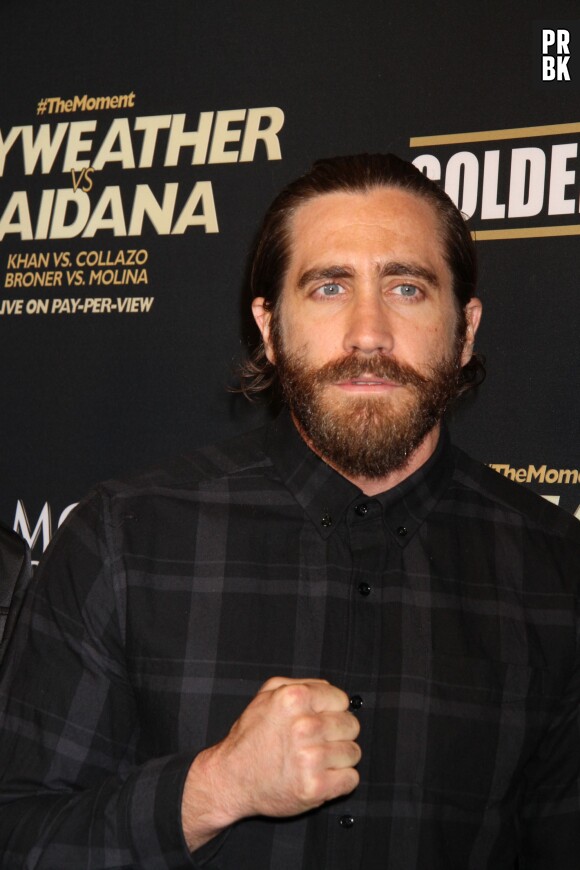 Jake Gyllenhaal en mai 2014 pendant le tournage de Southpaw