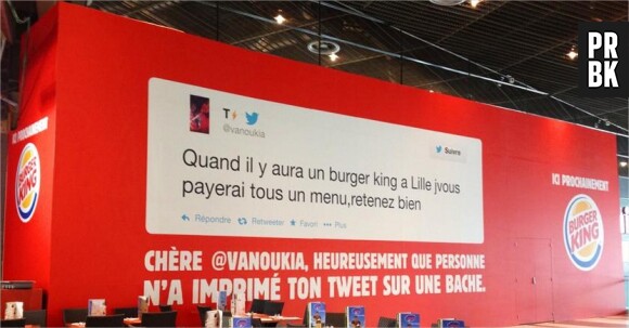 Burger King : coup de buzz sur Twitter pour l'ouverture d'un restaurant à Lille