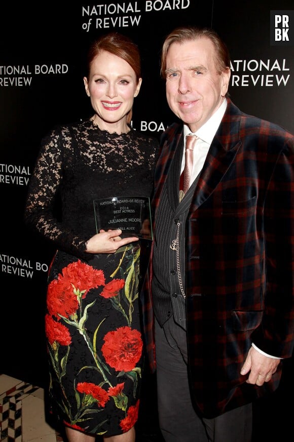 Timothy Spall et Julianne Moore au National Board of Review Gala, le 6 janvier 2015 à NY
