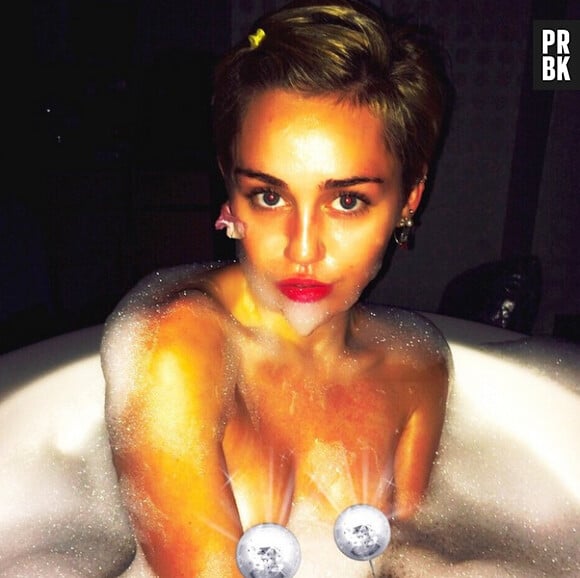 Miley Cyrus topless sur Instagram