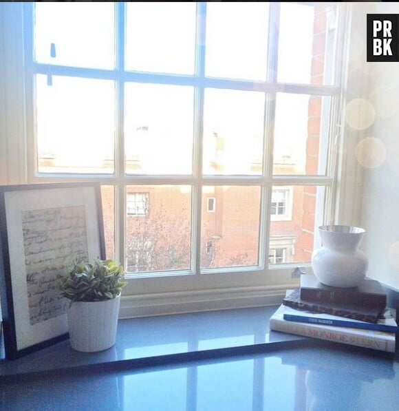 Caroline Receveur dévoile la vue de son nouvel appartement à Londres, sur Instagram, le 23 janvier 2015
