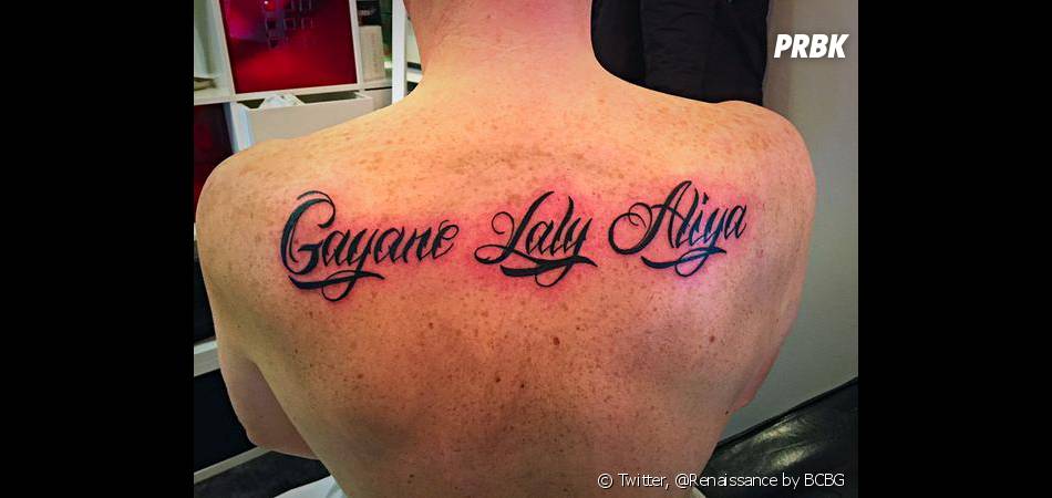 norbert tarayre : les prénoms de ses filles en tatouages dans le dos