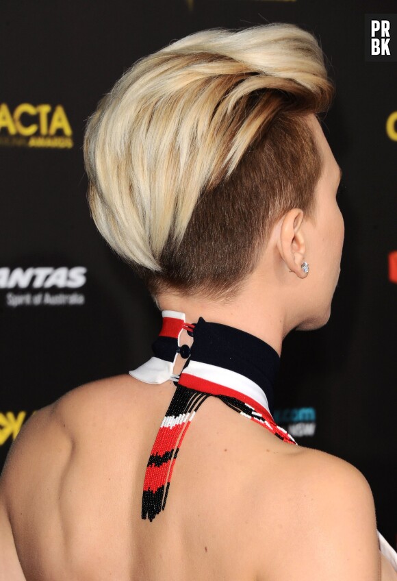 Scarlett Johansson sur le tapis rouge du gala G'Day USA, le 31 janvier 2015 à Los Angeles