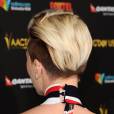 Scarlett Johansson : cheveux rasés sur le tapis rouge du gala G'Day USA, le 31 janvier 2015 à Los Angeles