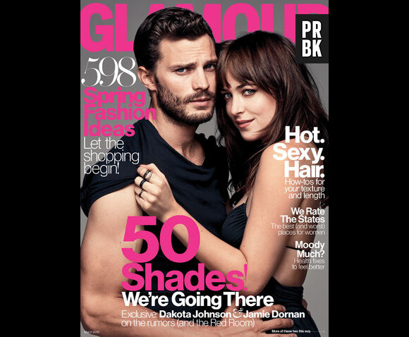 Fifty Shades of Grey : Dakota Johnson et Jamie Dornan en Une du magazine Glamour US