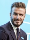  David Beckham heureux pour le lancement de son nouveau projet caritatif "7"&nbsp;avec l'UNICEF, le 9 f&eacute;vrier 2015 &agrave; Londres 