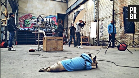 Greg Frite en shooting pour la nouvelle campagne Reebok, février 2015