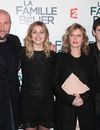 François Damiens avec Louane, Karine Viard et Luca Gelberg du casting de La Famille Bélier