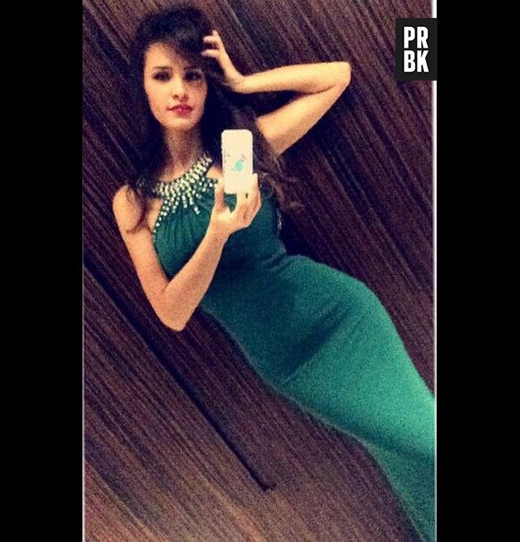 Leila Ben Khalifa sexy sur Instagram pour un gala de charité, le 2 février 2015
