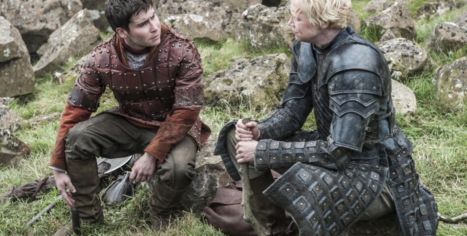 Game of Thrones saison 5 : Daniel Portman et Gwendoline Christie sur une photo