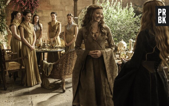 Game of Thrones saison 5 : Natalie Dormer (Margaery Tyrell) et Lena Headey (Cersei Lannister) sur une photo