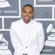  Chris Brown sur le tapis rouge des Grammy Awards 2013 