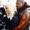 Kim Kardashian et Kanye West amoureux à Paris le 6 mars 2015