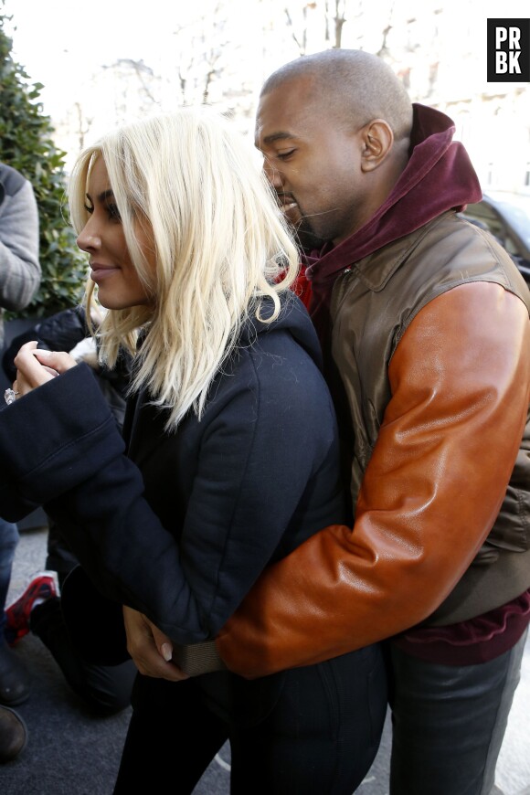Kim Kardashian et Kanye West s'amusent à Paris le 6 mars 2015