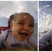 Trop cute : fan de surf, ce papa emmène son fils de 9 mois avec lui sur sa planche !