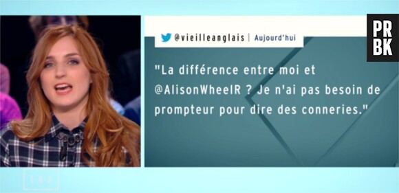Alison Wheeler critiquée sur Twitter