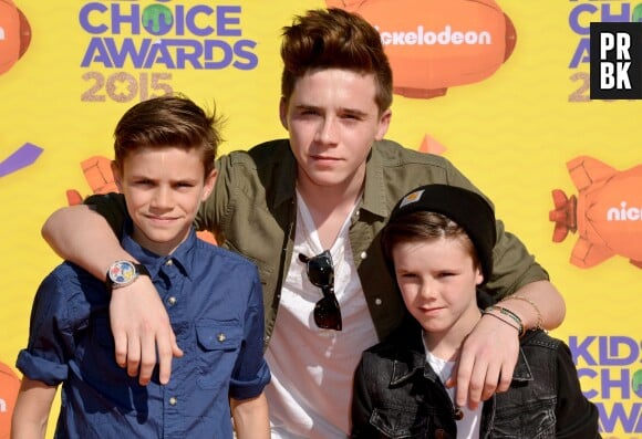 Brooklyn, Romeo et cruz Beckham aux Kids Choice Awards 2015, le 28 mars 2015 à Los Angeles