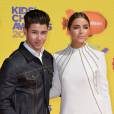 Nick Jonas et sa petite-amie Olivia Culpo aux Kids Choice Awards 2015, le 28 mars 2015 à Los Angeles