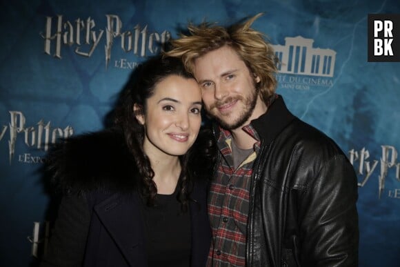 Isabelle Vitari et Jean-Baptiste Shelmerdine au vernissage de l'exposition Harry Potter à la Cité du cinéma le 2 avril 2015