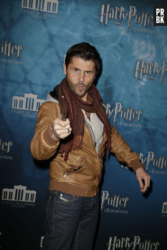 Christophe Beaugrand au vernissage de l'exposition Harry Potter à la Cité du cinéma le 2 avril 2015