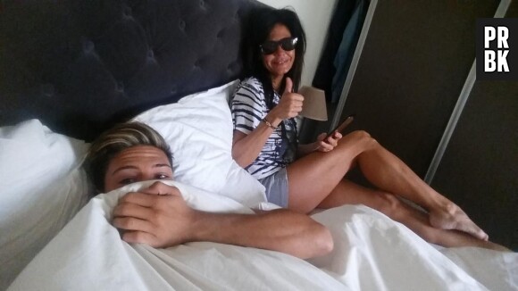 Sacha et Nathalie (Secret Story 8) au lit, le 10 avril 2015