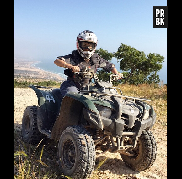 Siham Bengoua : séance de quad à Agadir, le 24 avril 2015