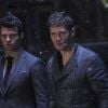 The Originals saison 2, épisode 22 : Klaus (Joseph Morgan) et Elijah (Daniel Gillies) sur une photo