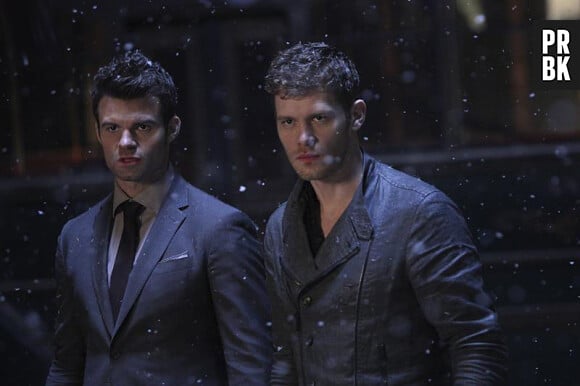 The Originals saison 2, épisode 22 : Klaus (Joseph Morgan) et Elijah (Daniel Gillies) sur une photo
