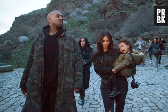 Kim Kardashian, Kanye West et North en Arménie pour le 100e anniversaire du génocide, avril 2015