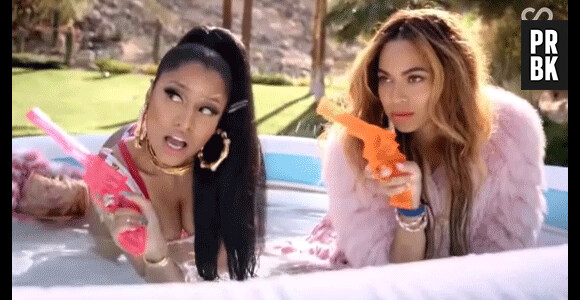 Beyoncé et Nicki Minaj dans le clip de 'Feeling Myself'