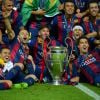 Neymar, Messi, Suarez et toutes les stars du Barça célèbrent leur victoire 3-1 face à la Juventus le 6 juin 2015