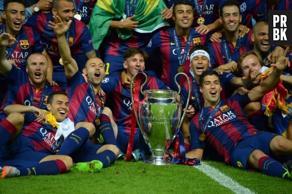 Neymar, Messi, Suarez et toutes les stars du Barça célèbrent leur victoire 3-1 face à la Juventus le 6 juin 2015