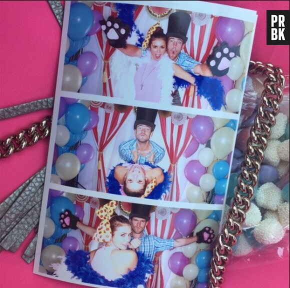 Nina Dobrev et Austin Cowell complices à la baby shower de Jaime King en juin 2015