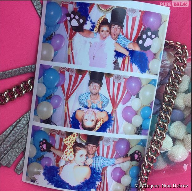Nina Dobrev et Austin Cowell complices &agrave; la baby shower de Jaime King en juin 2015