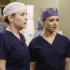 Grey's Anatomy saison 11 : Jessica Capshaw (Arizona) et Caterina Scorsone (Amelia) sur une photot
