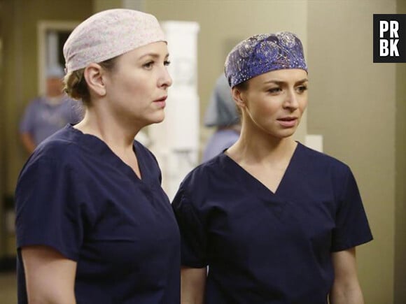 Grey's Anatomy saison 11 : Jessica Capshaw (Arizona) et Caterina Scorsone (Amelia) sur une photot