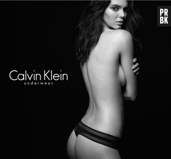 Kendall Jenner à moitié nue pour Calvin Klein Underwear en juillet 2015