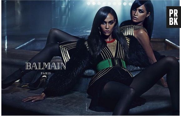 Joan et Erika Smalls, égéries de la nouvelle campagne Balmain shootée par Mario Sorrenti, automne-hiver 2015