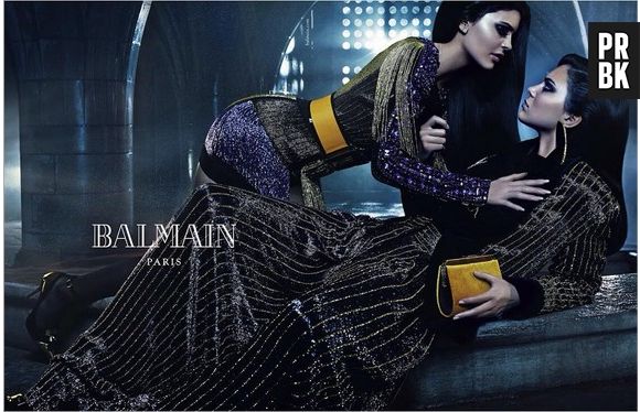 Kendall et Kylie Jenner, égéries de la nouvelle campagne Balmain shootée par Mario Sorrenti, automne-hiver 2015