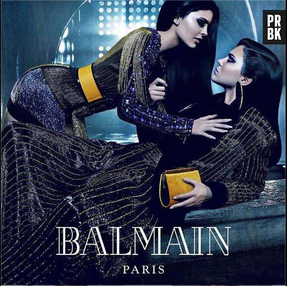 Kendall et Kylie Jenner, égéries de la nouvelle campagne Balmain shootée par Mario Sorrenti, automne-hiver 2015